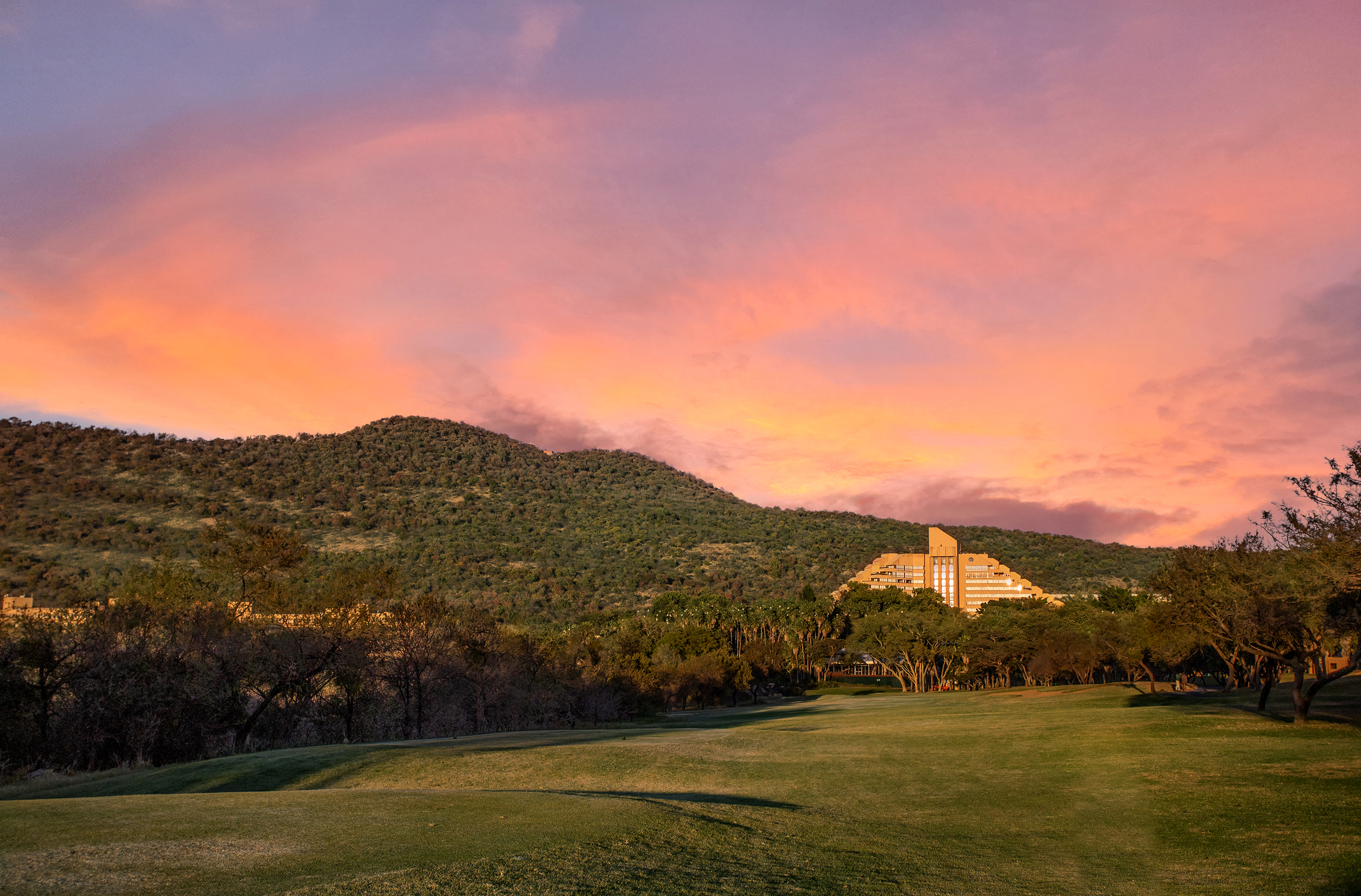 Sun City Cascades Aerial Sunset
