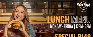 Sunr Hard Rock Cafe Lunch Menu Special Feb 2025