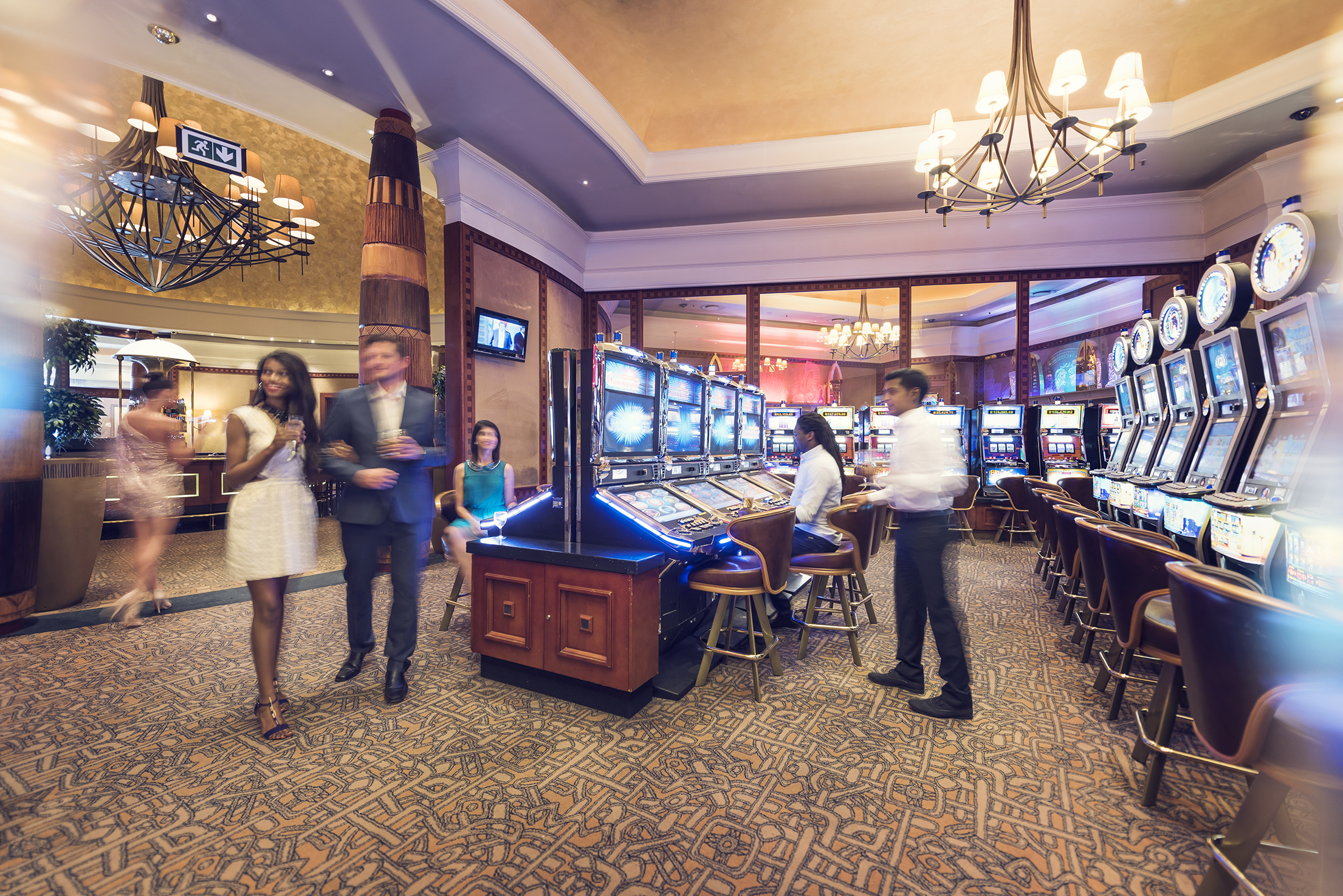 Sibaya Hotel Casino Salon Prive Slots Blurred