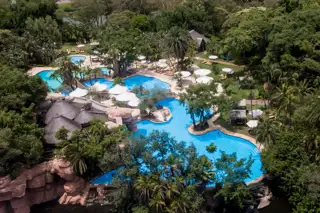 Sunr Cascades Aerial View Of Pool