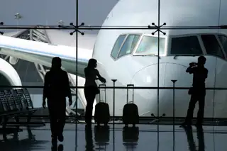 Waiting For Flight Airport Departure