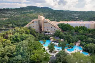 Sun City Cascades Aerial Of Hotel And Pool 81N0253