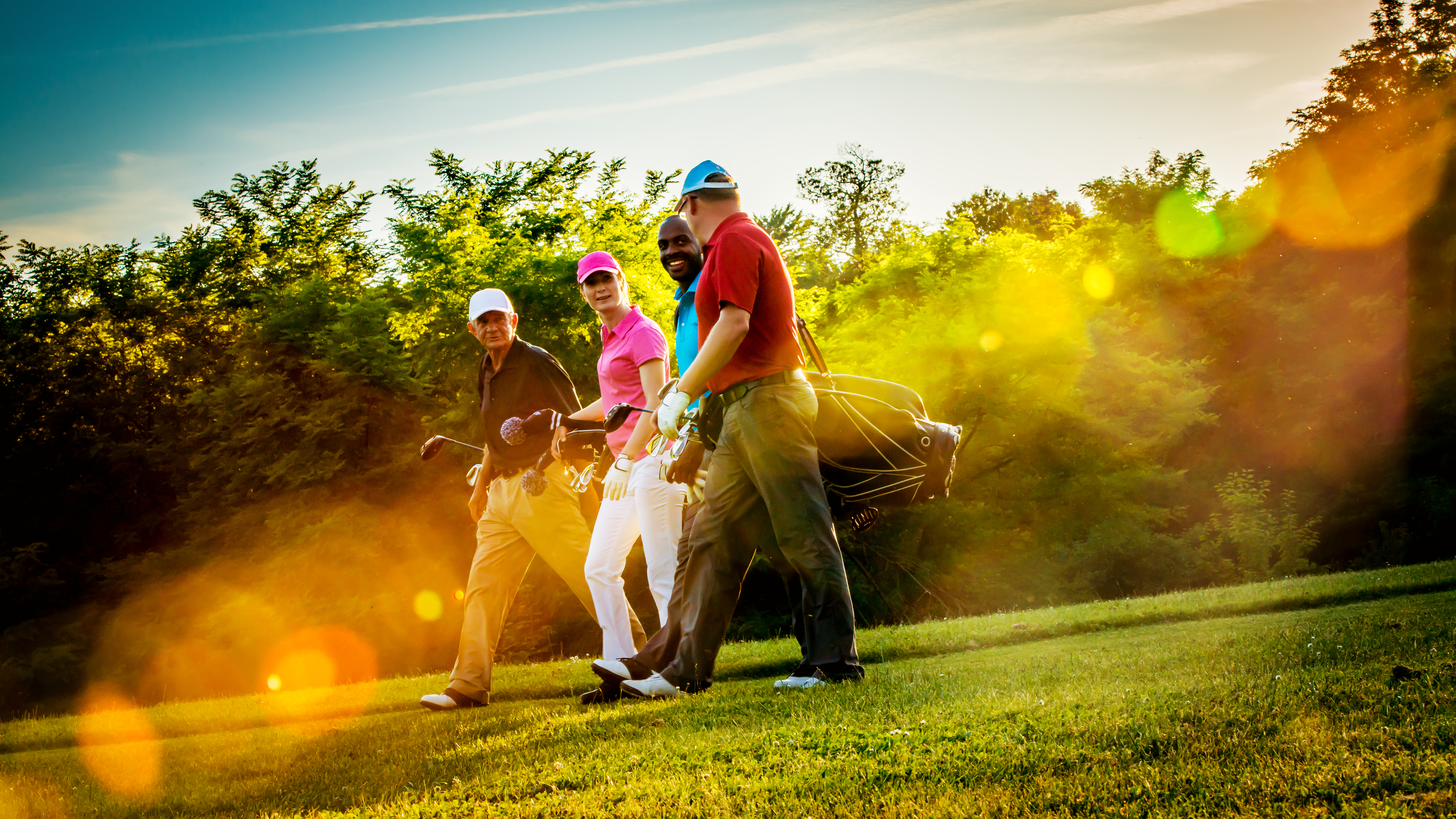 Group Of Golfers