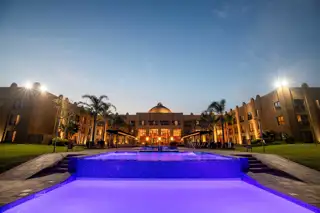 Siba Exterior Evening Royal Lodge Pool 3