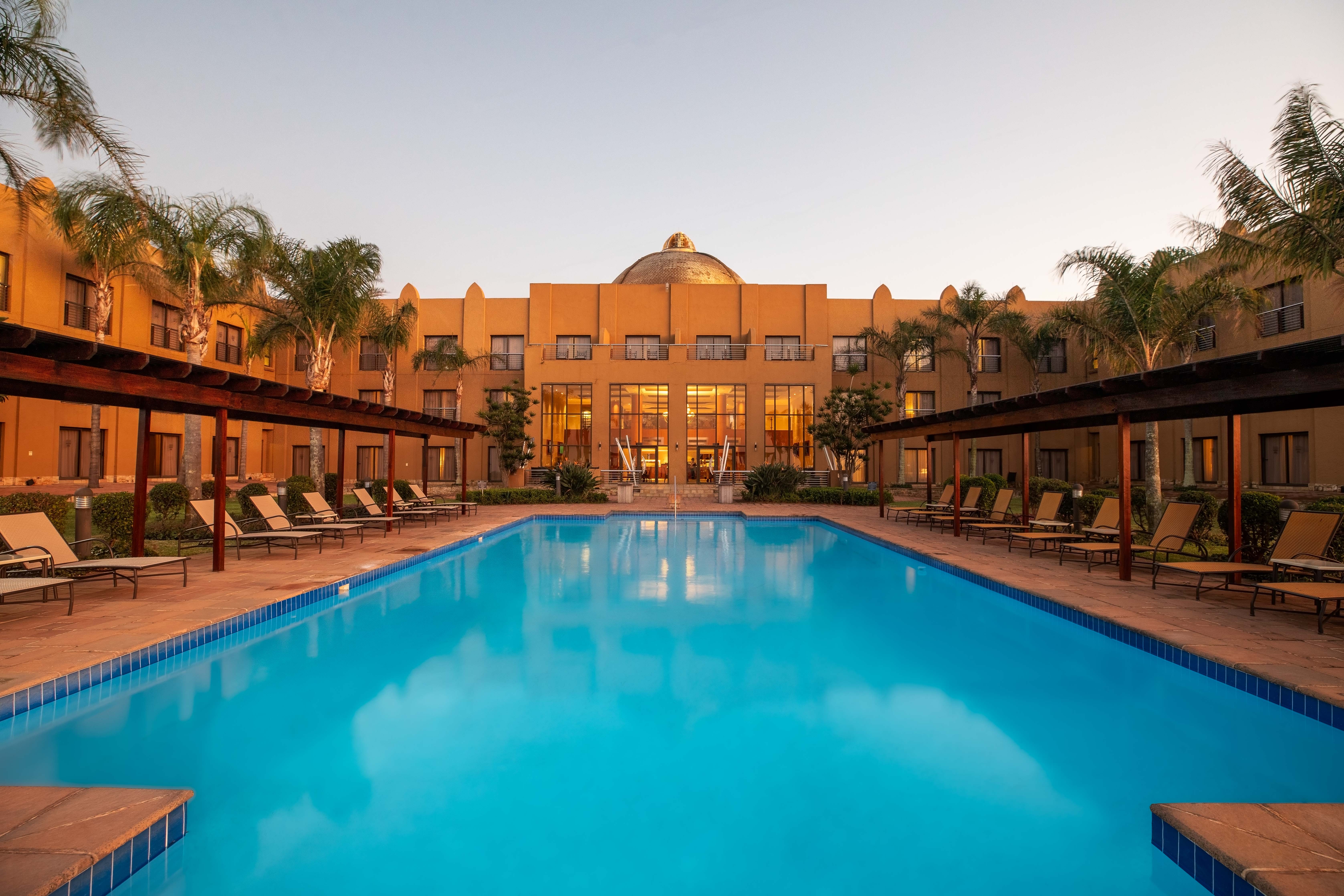 Siba Exterior Evening Royal Lodge Pool 1