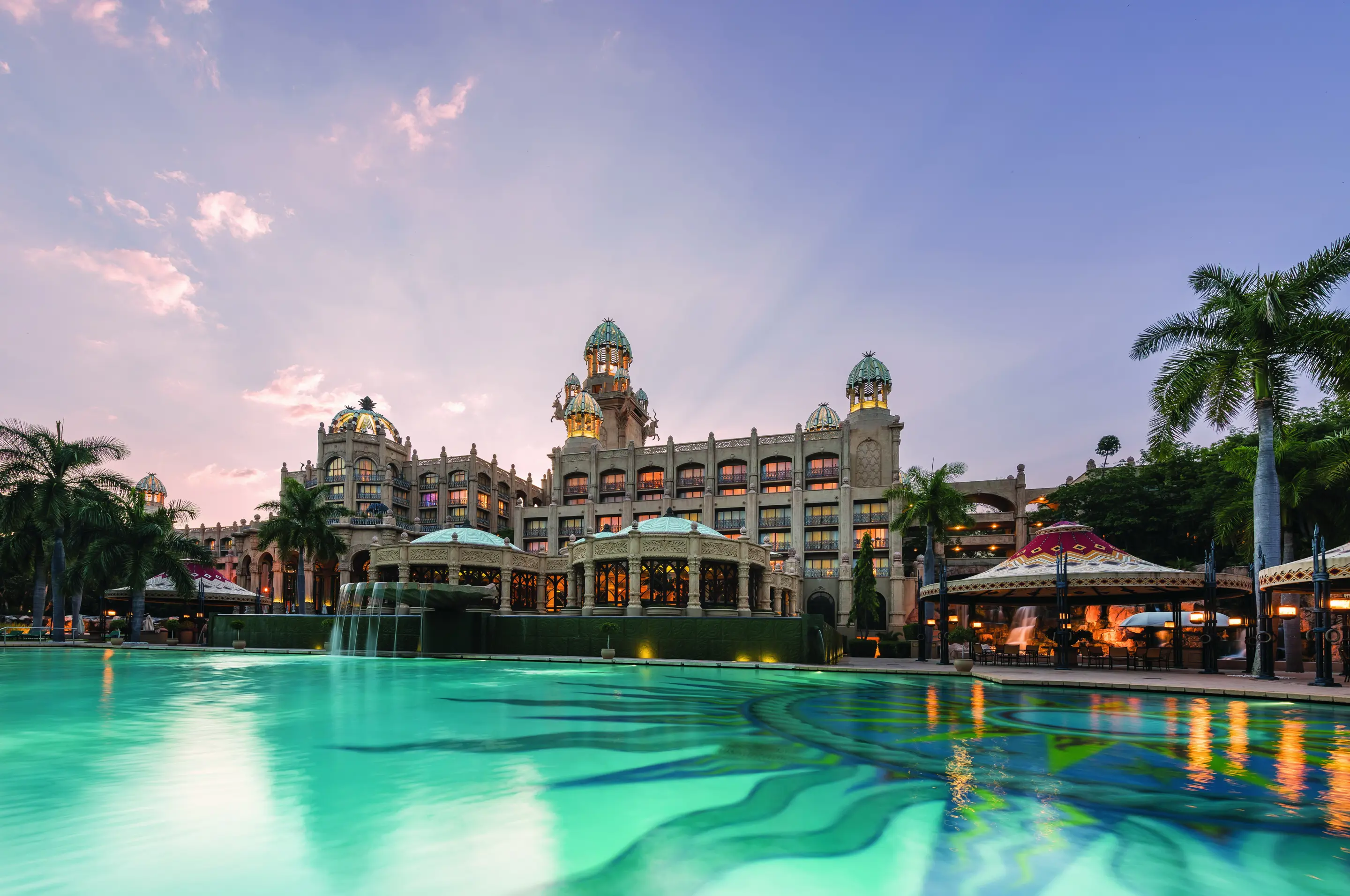 Sun City Palace Exterior Night Signature Shot