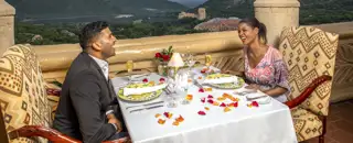 Sun City The Place King Tower Romantic Table Setting